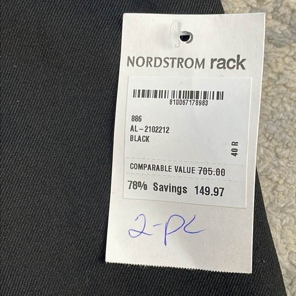 NWT Alton Lane Mercantile Black Dress Tuxedo Pants Wedding Formal Sz 34 - Picture 11 of 13